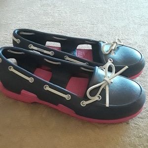 Crocs boat shoes size 7